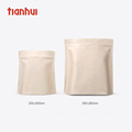 Food paper bag stand up pouch bag cotton tea coffee pouch with zipper